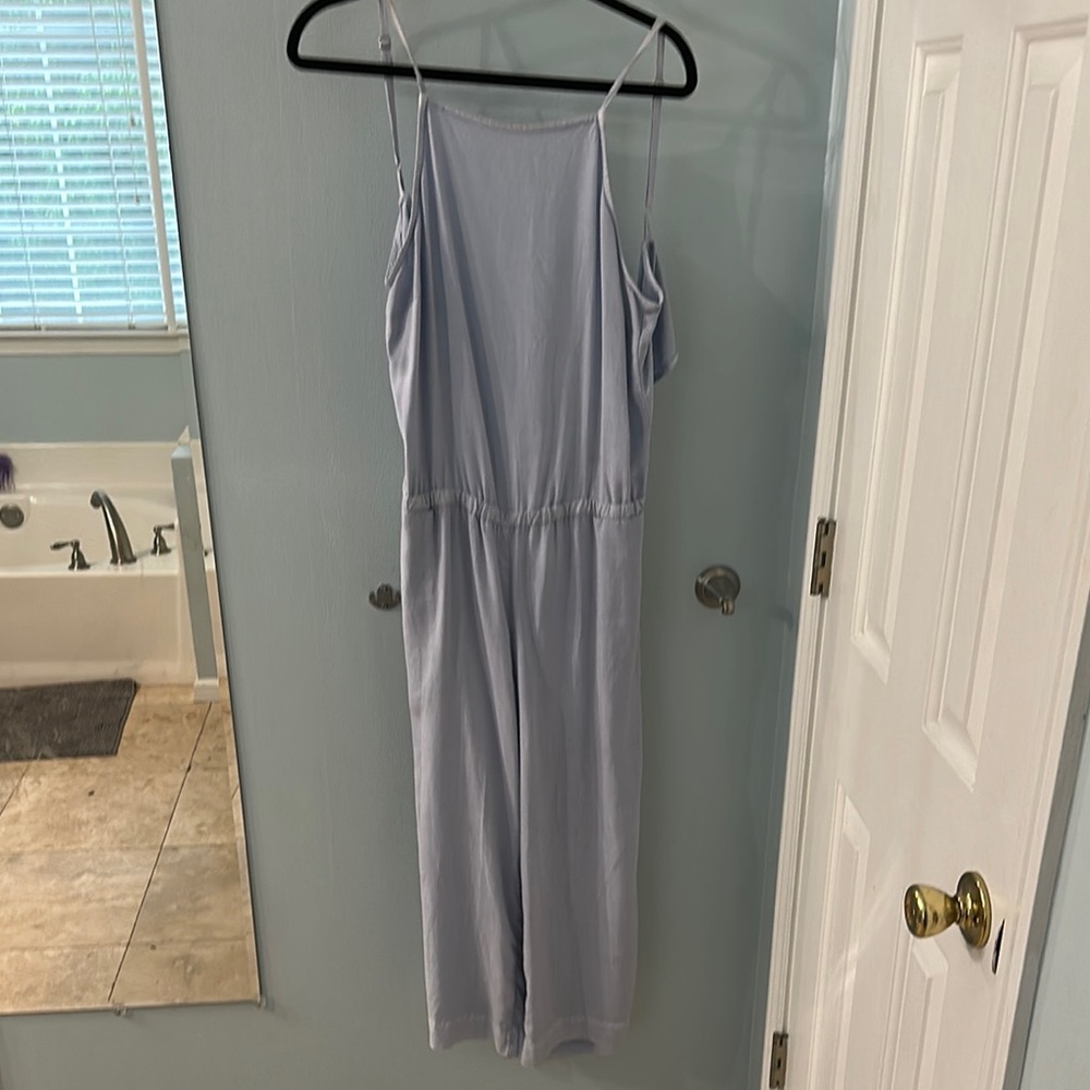 Light Blue Spaghetti Strap Jumpsuit